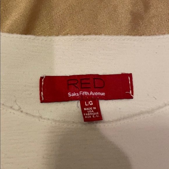 White ruffled top-Saks Fifth Avenue - Picture 5 of 5